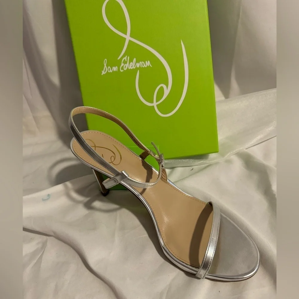 Sam Edelman silver high heels
